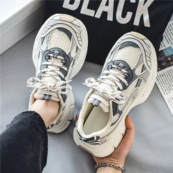 Sneakers donna tendenze scarpe con plateau scarpe sportive leggere all'aperto scarpe da corsa traspiranti stringate Casual