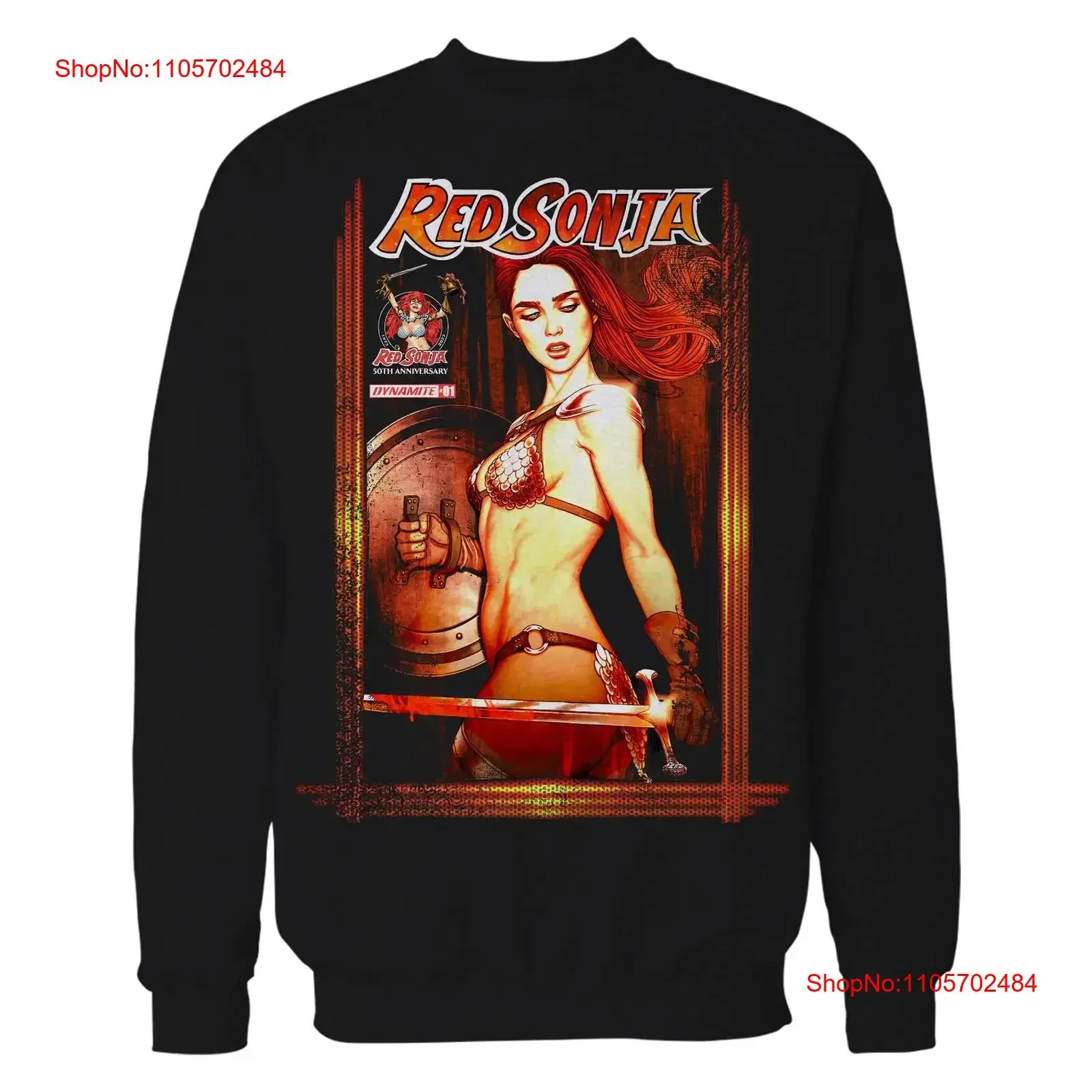 Red Sonja Dynamite Jenny Frison Official SweaT T Shirt Black vintage Washed Stylish Soft fashion Breathable Comfortable