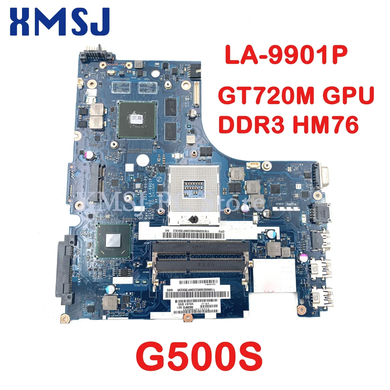 

XMSJ For Lenovo Ideapad G500s Laptop Motherboard 90003095 ILG1 G2 LA-9901P GT720M GPU DDR3 HM76 Fully Tested