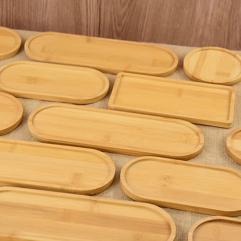 

Shampoo Tray Snacks Tea Pallet Bread Board Dessert Plate Wood Round Plant Pallet Bathroom Kitchen Solid Wood Food Rectangle Tray