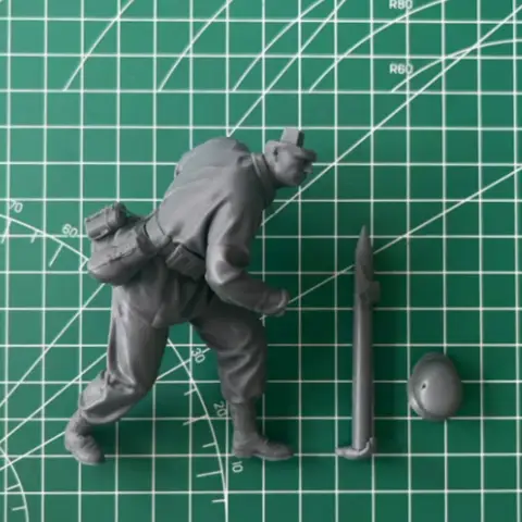 1/16 Skala Gjuten Resin Figur Modellbyggsats WWII Tysk Fältartillerilastare Omonterad och Omålad 10 best sales 1 16 hartsfigurer - №7