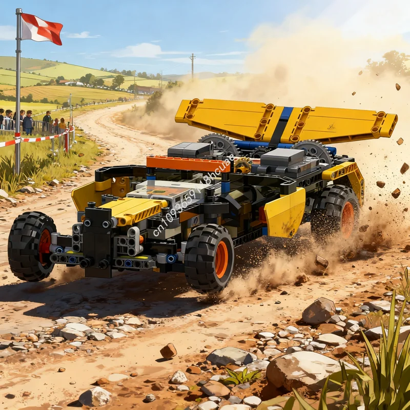 581 قطعة MOC بسيط RC سباق السيارات النموذج الفني اللبنات العمارة تجميع اللعب DIY فكرة هدايا عيد الميلاد الطوب عيد ميلاد #1