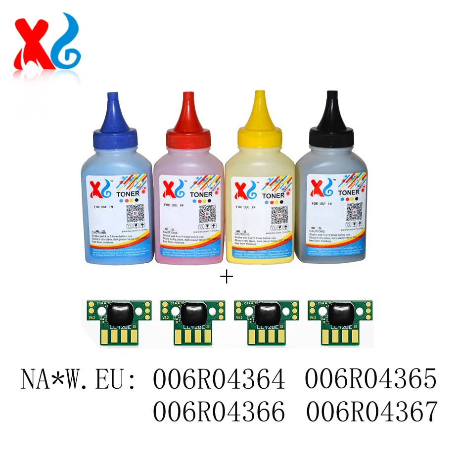 

1Set Refill Toner Powder for Xerox C310 C315 C310DNI C310DNIM 006R04364/65/66/67 006R04368/69/70/71 Toner Chip Color Ink 40g