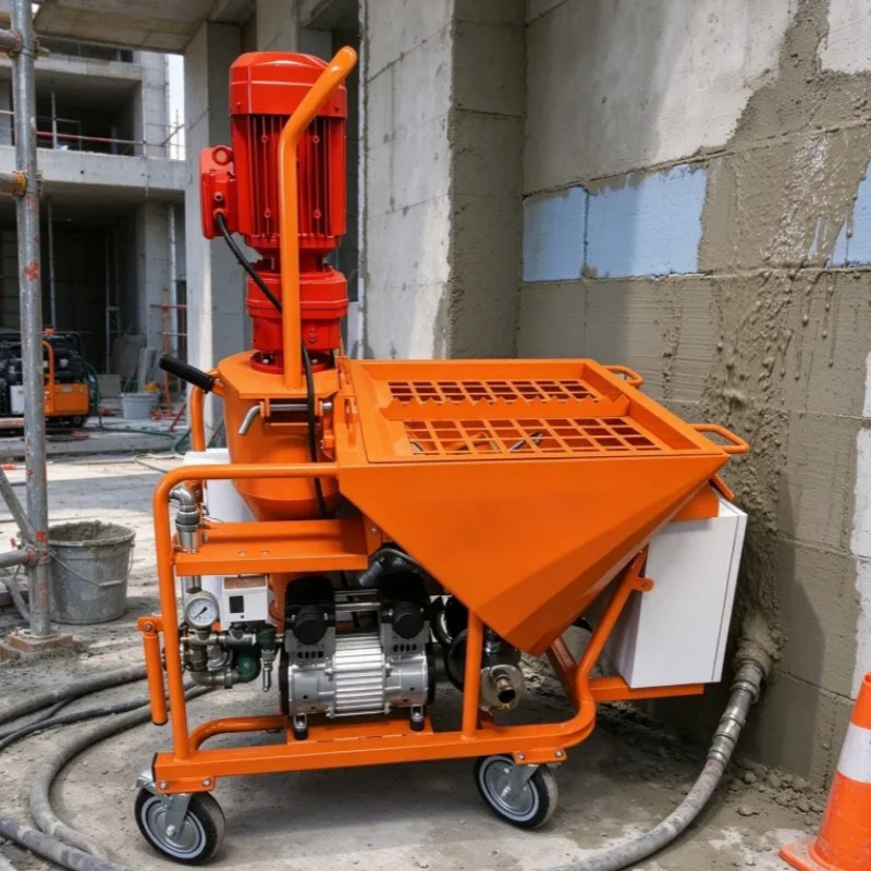 Factory Direct Construction Plaster Sprayer, Automatic Gypsum Spraying Machine for Wall Rendering