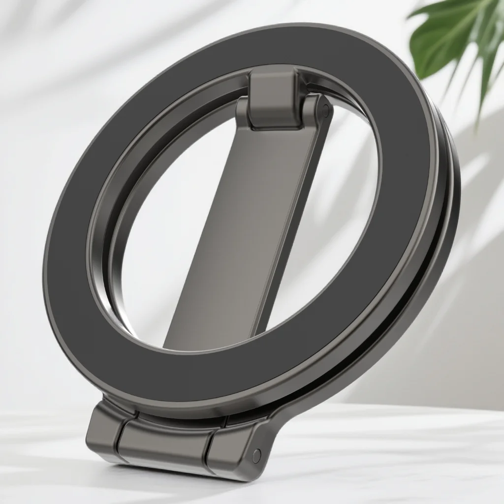 Faltbarer Doppelseitiger Magnetischer Handyhalter für Magsafe Fitnessstudio Laufband Universeller Klappbarer Autohalter Magnetischer Smartphone-Ständer