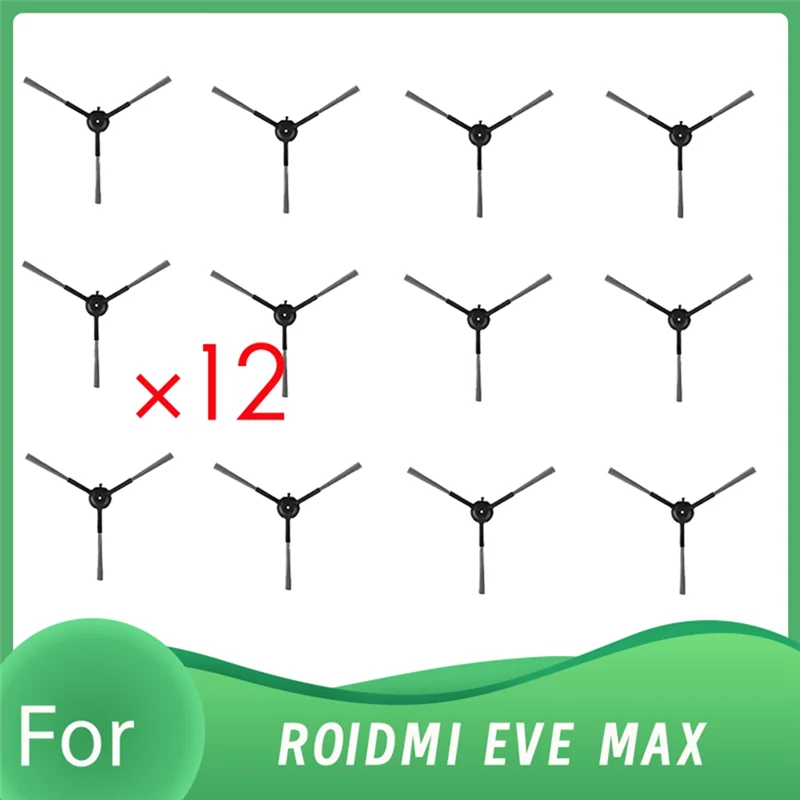 

12 Pcs Side Brush For ROIDMI EVE MAX Vacuum Cleaner Accessories Cleaner Parts Replacement Enhanced Cleaning Efficiencyb64b