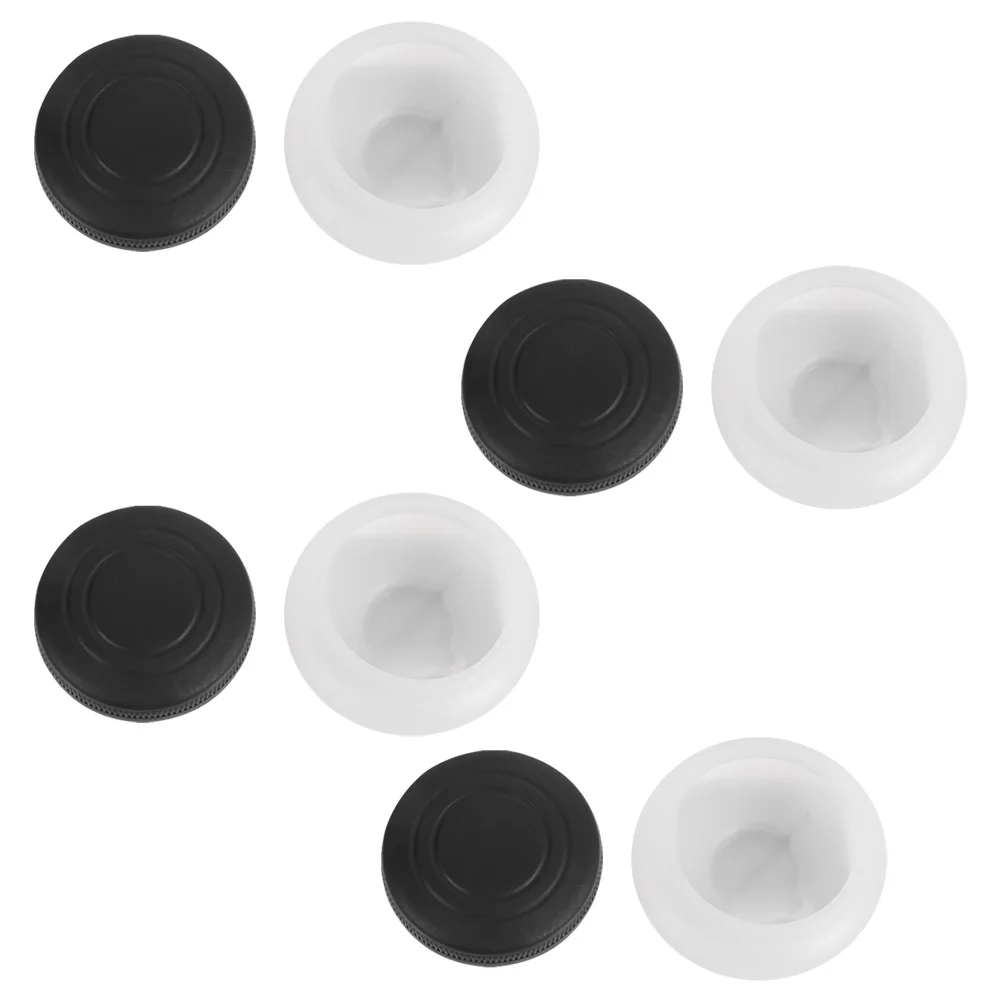 

4 Pcs Oil Palette Cup Double Port Brush Washing Container Plastic Stainless Steel Black Reusable Outdoor Painting Tool