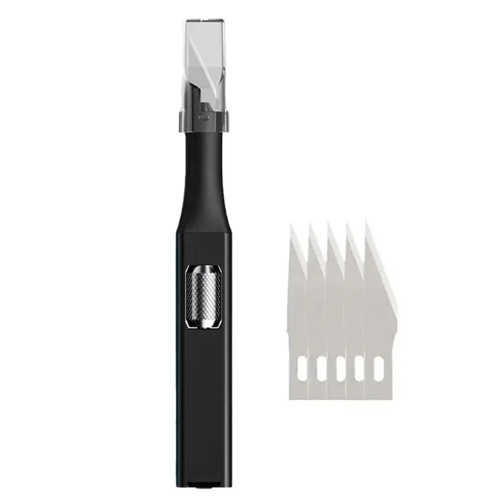 Pen-shaped Diy Aluminum Handle Carving Knife Comes That With Yourself 5 Blades Art Horseshoe By Be Replaced Can G8n2