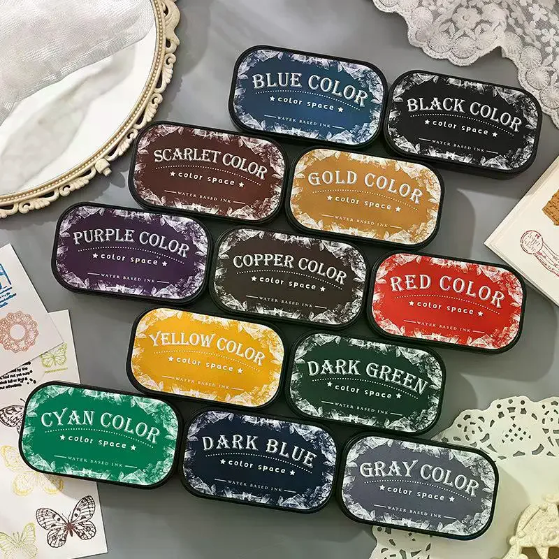 Color Space Series Inkt op waterbasis Hoge dichtheid spons Stempelkussen Planner Art Scrapbook Supplies Schoolaccessoires Briefpapier