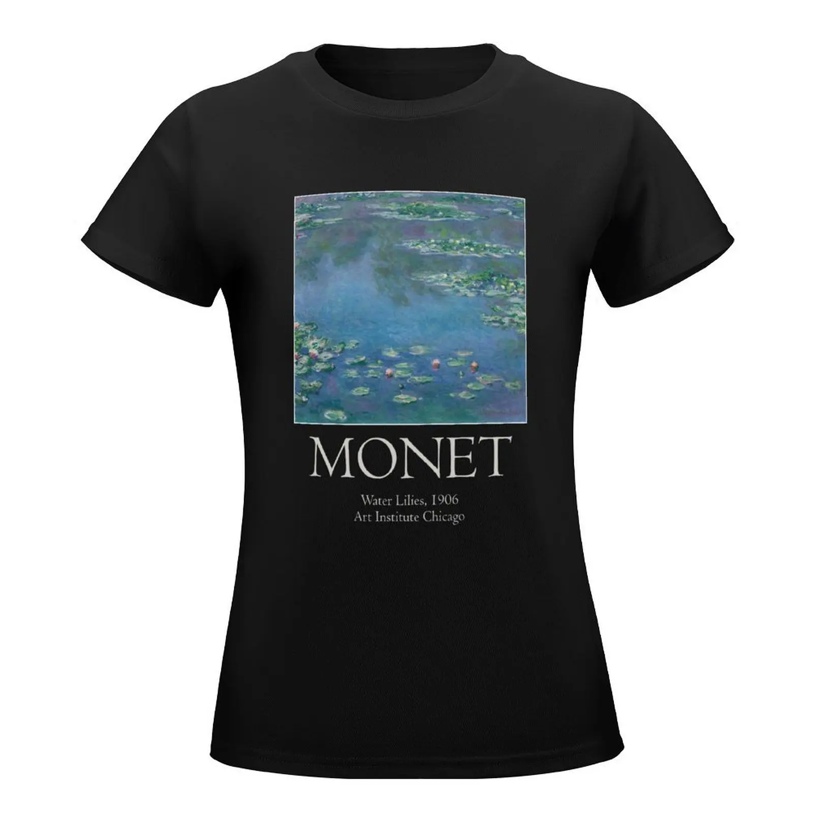 Water Lilies (Claude Monet) T-Shirt summer clothes hippie clothes fashion woman blouse 2024