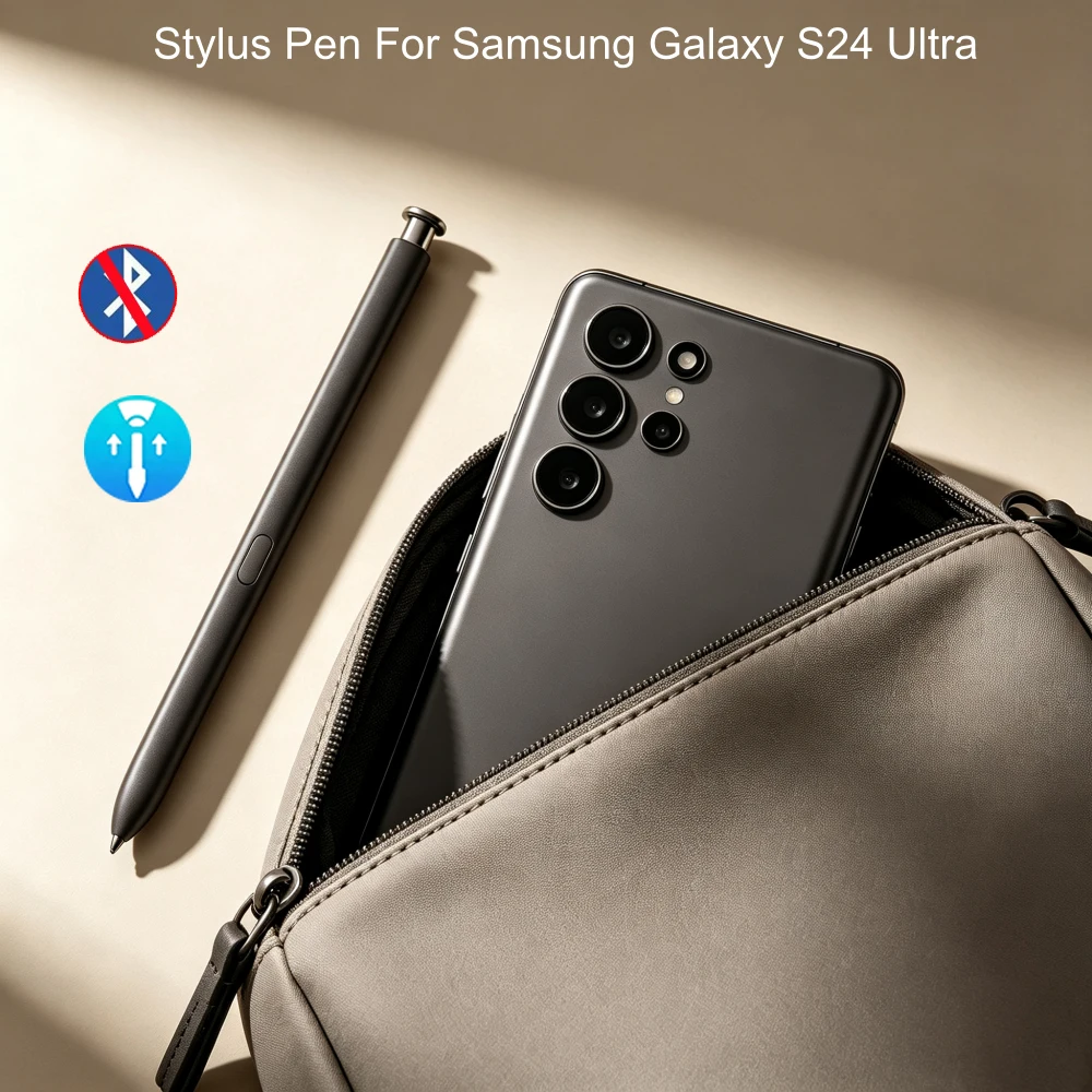 Stylus-Stift ohne Bluetooth für Samsung Galaxy S24 Ultra Touch S Pen mit zusätzlichen Ersatzspitzen für das tägliche Schreiben und Zeichnen – Detail 6