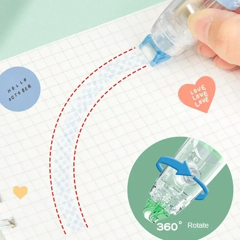 6mm x 5m 양면 접착 종이 테이프 도트 라이너 테이프 접착제 Scrapbooking 공예 장식 사무실 학교 용품 편지지
