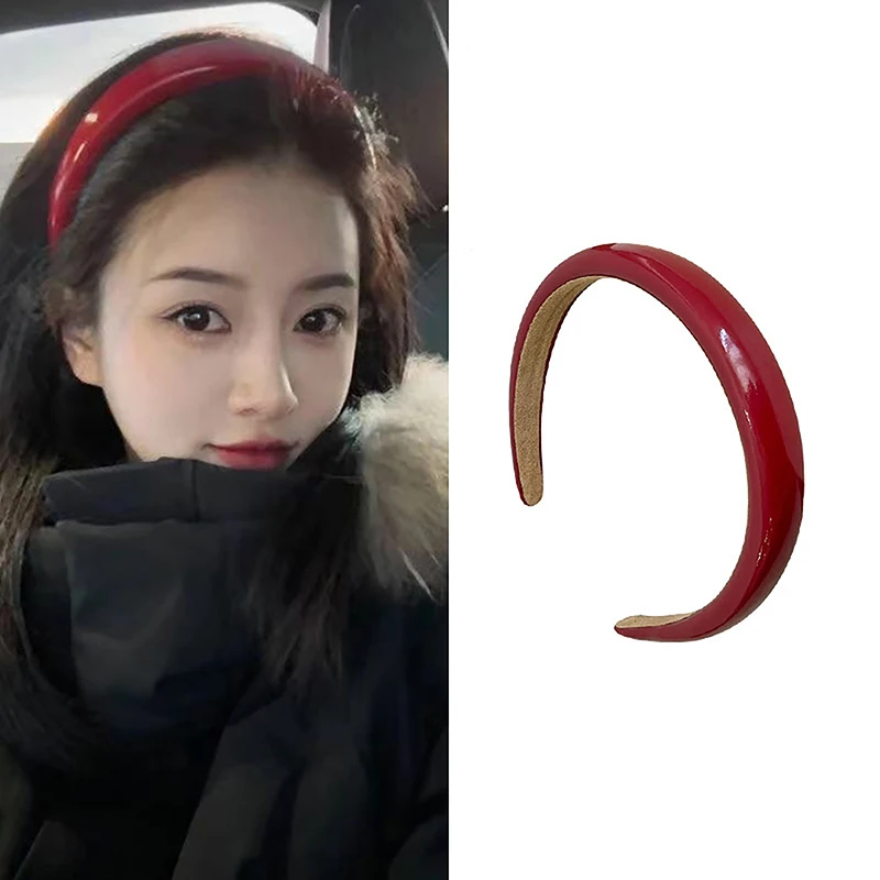 Minimalist Leather Headband For Woman Fashion Temperament Hair Hoop Wash Face Hair Band Female Party Hair Accessories Gift