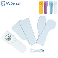 Dental Anti-Fog Mirrors With LED Light Orthodontic Reflectors Fog Free Intraoral Photography Stainless Steel Dentist Blue Yellow