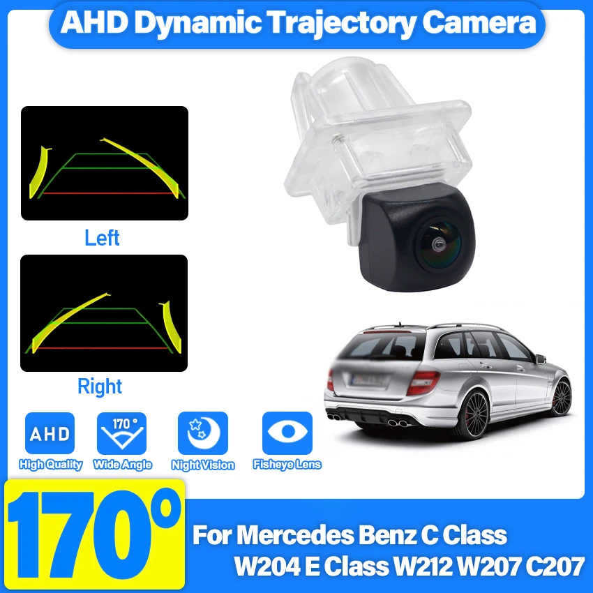 

Камера заднего вида HD для Mercedes-Benz C-класса W204, E-класса W212, W207, C207, AHD, водонепроницаемая, с объективом «рыбий глаз», камера заднего хода