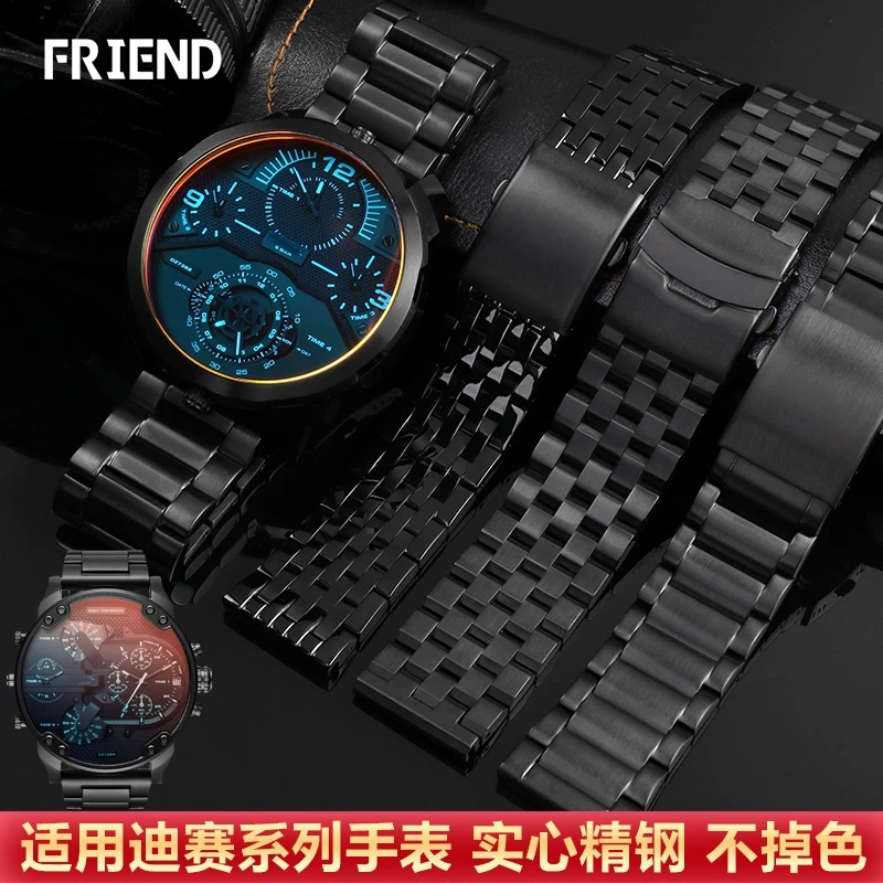 8888Substitute DIESEL Strap Stainless Steel Men's Watch Band Dz7395 Dz4316 Police Large Dial Watch Bracelet 24 26