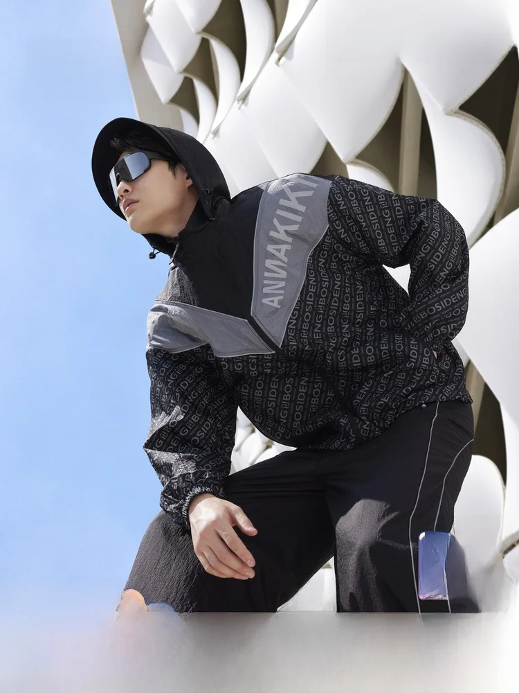 سترة رجالية كاجوال متوسطة الطول من بوسيدينغ، أزياء صيفية بأسلوب حضري، حماية من الشمس، أكمام طويلة، قبعة قابلة للإزالة، أكمام ...