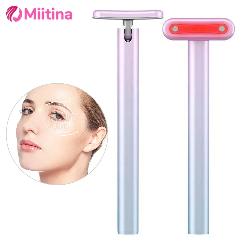 Dispositivo de Estiramiento Facial de microcorriente EMS, terapia de luz roja LED, máquina de masaje Facial, cuidado de la piel, dispositivo de elevación antiarrugas de belleza