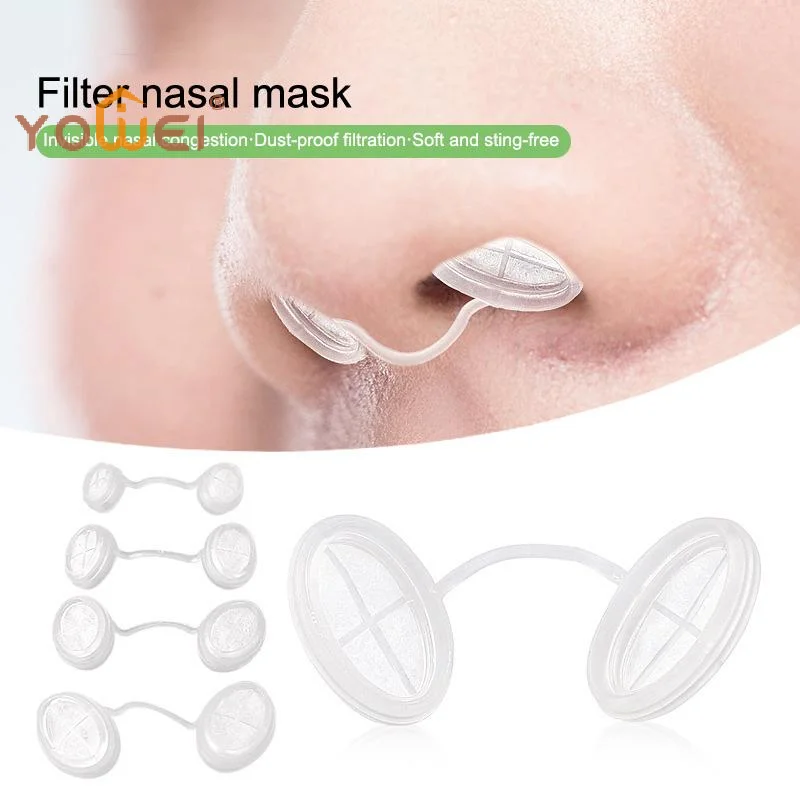 Latest 4/10 Pcs 4 Sizes Disposable Nose Filters Invisible Nasal Plugs For Outdoor Daily Use Dust Allergy Smog Control Nose Plugs