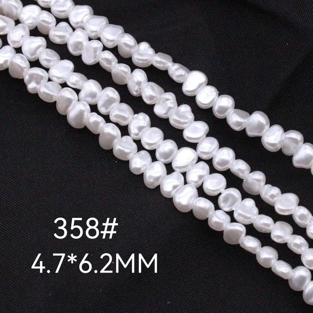 Craft Materials 4.5-7.9mm Imitation pearl Irregular Shape ABS Semi-Finished Beads Baroque Style Irregular Pearls Making