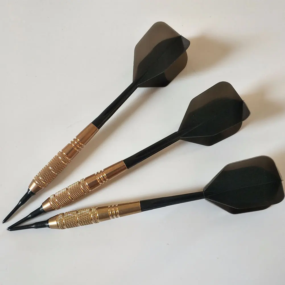 

10 pcs Shafts Integrated Flights Reinforced Tips Durable Plastic Thread Shafts Anti-Fall Dart Leaves for Beginners Professionals
