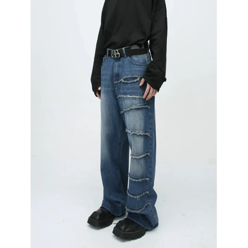 QWEEK Y2k Vintage Oversized Jeans Woman Grunge Baggy Denim Pants Streetwear Baddie Korean Fashion Harajuku Trousers Aesthetic