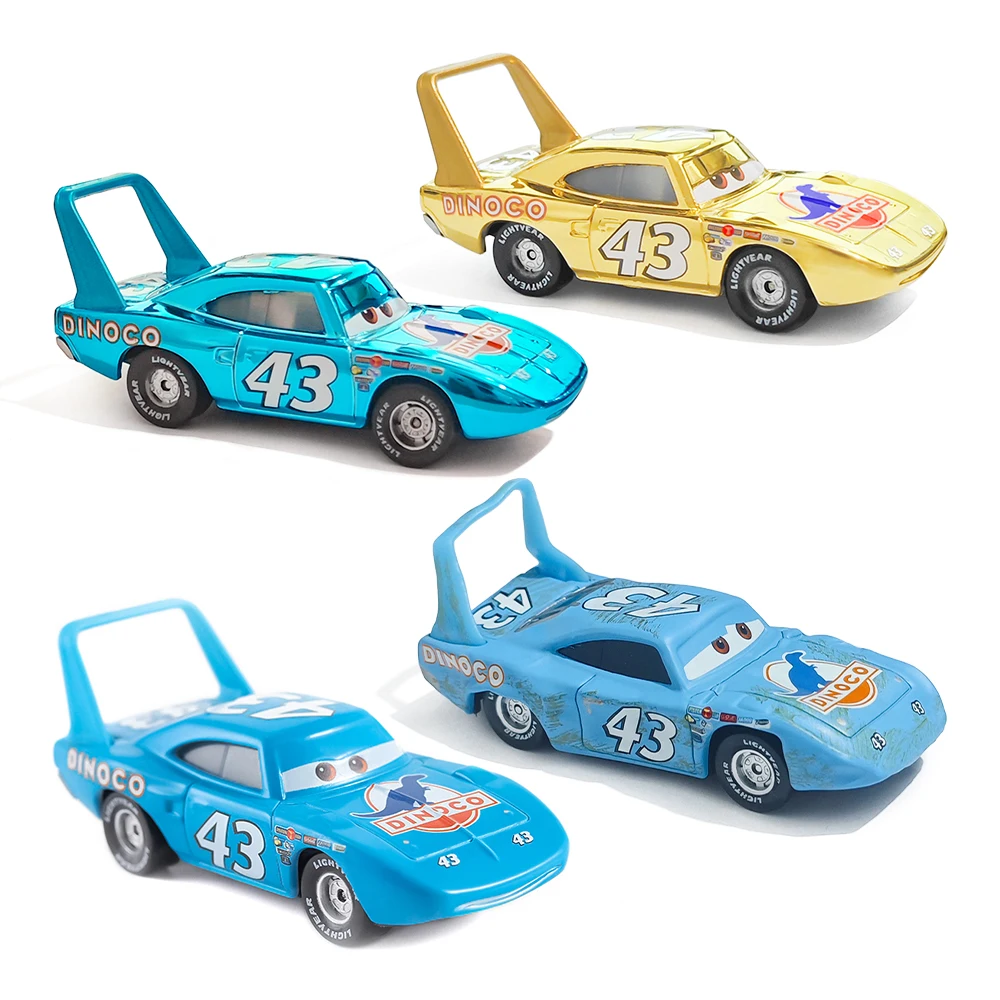 Cars Anime Figure Strip Weathers Gold Electroplating Car King 43 Metal Die Casting Battle-Damaged Racing Toys Children's Gifts