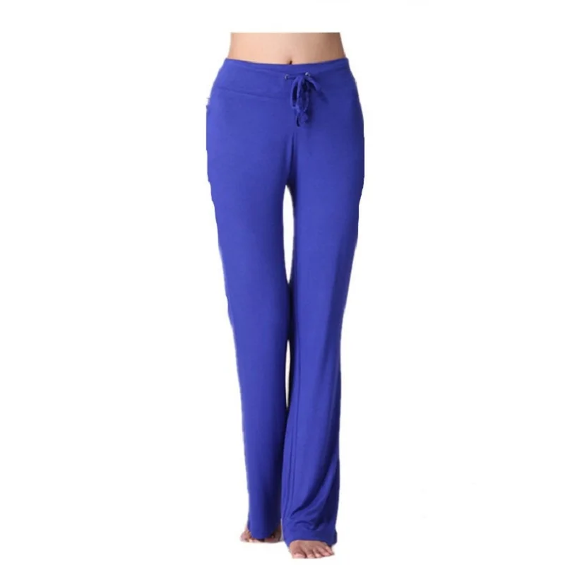 Women's spring and summer high waisted tight fitting flared pants, slim leg long pants, thin wide leg pants for women,Yoga Pant