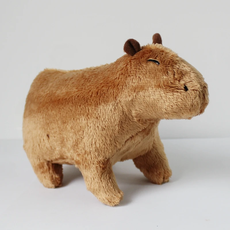 18cm Simulation Capybara Stuffed Animals Plush Toy Fluffy Capybara Doll Soft Toy Kid Birthday Christmas Gift Toy Home Room Decor