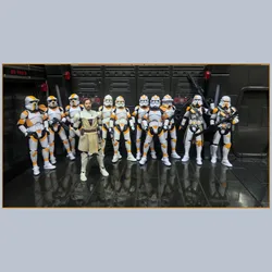 Star Wars 3.75 Inch Clone Trooper 1/18 212th 442nd Siege Battalion Cody OBI-WAN ARF Action Figure Toys Model Loose