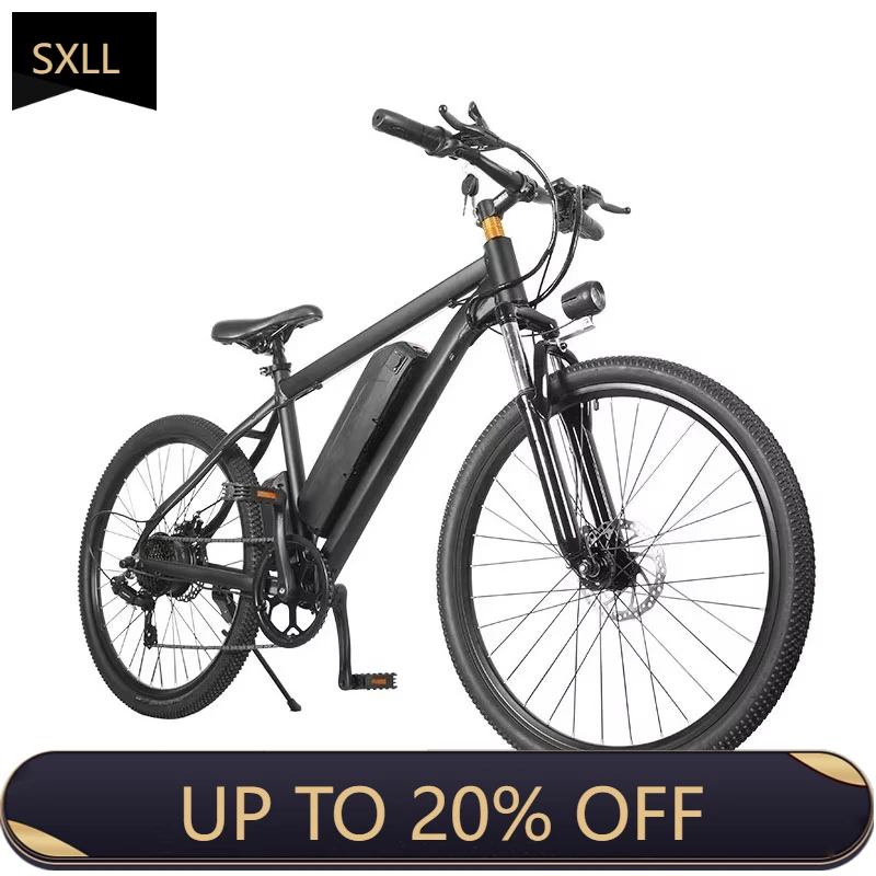 

SXLL 2020 warehouse cheap electric 48v 750w 26-inch MTB folding fat electric bike with rear hub motor, suitable for mountain ri