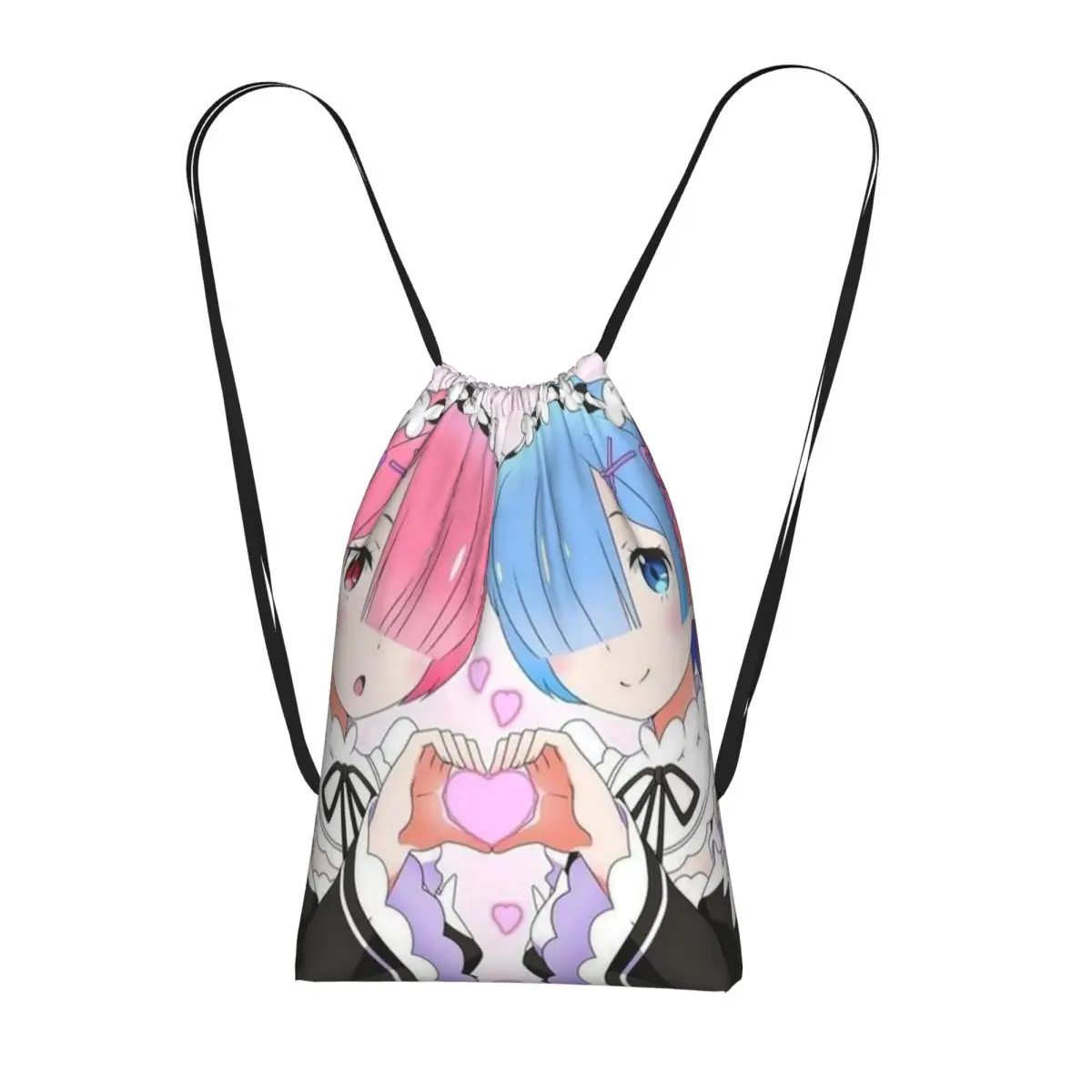 

Рюкзаки Life In A Different World From Zero Anime Rem, портативные сумки на шнурке, спортивные сумки, сумки для книг для мужчин и женщин, школьные сумки