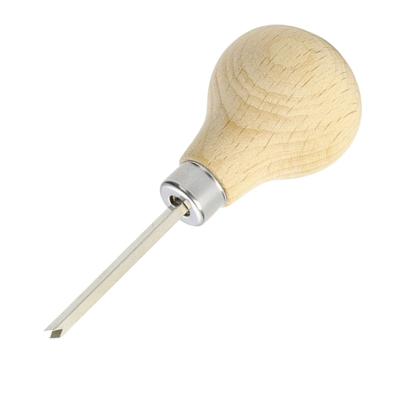  Multi Purpose Metal Tool For Jewelry Repair Practical Gemstones Setting Pusher Gadget with Wooden Handle