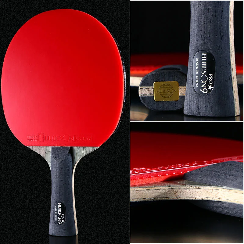 

New 2024Huieson Pro 9 Star Table Tennis Racket 7Ply Ping Pong Paddle FL CS Handle