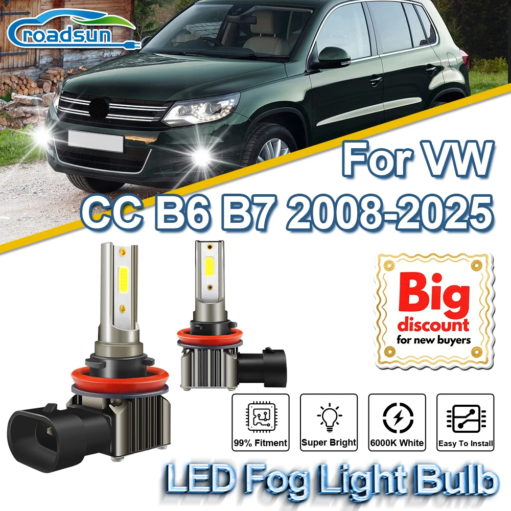12000LM Canbus H8 H9 H11 LED Nebel Glühbirnen 100W Auto Nebel Lampe 12V Ultra Leistungsstarke Plug Und spielen Für VW Passat CC B6 B7 2008-2025