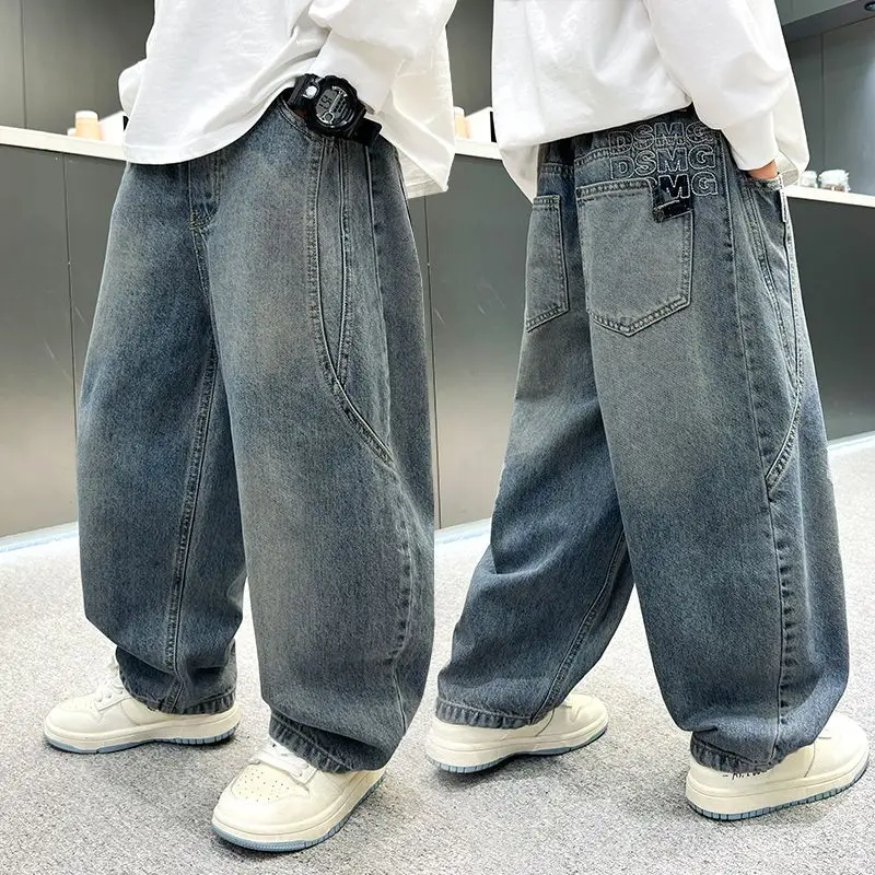 

Boys' jeans, spring and autumn seasons, children's casual pants, outdoor boys' pants, street style