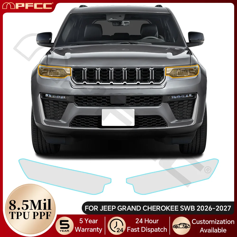 For Jeep Grand Cherokee SWB 2026 2027 TPU Protection Film Car Headlight Rearview A B C Pillars Clear Bra Anti-scratch Precut PPF