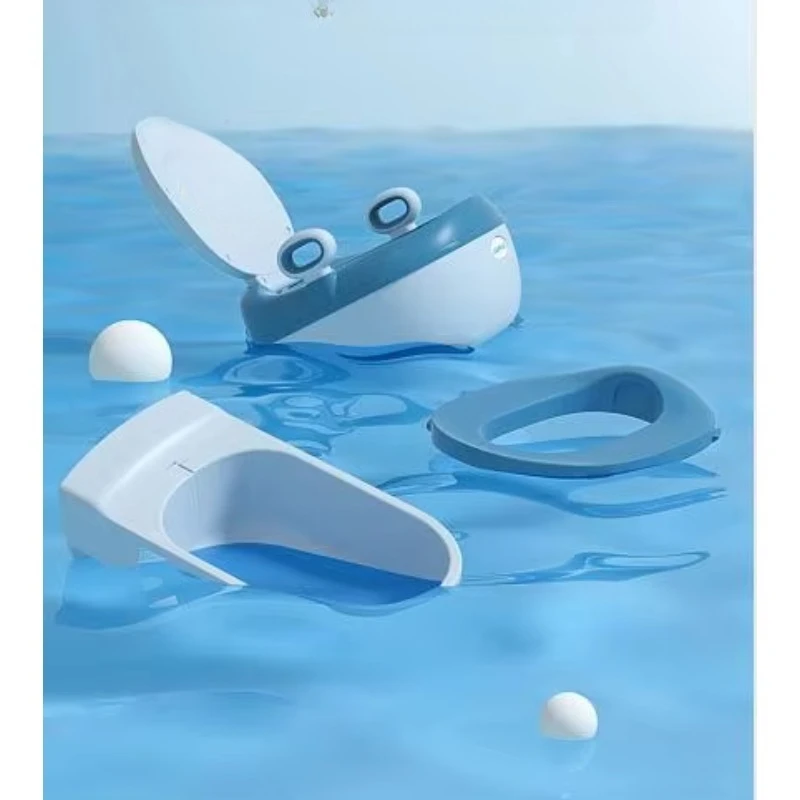 Convenient plastic baby toilet training helps toddler potty training in cartoon style