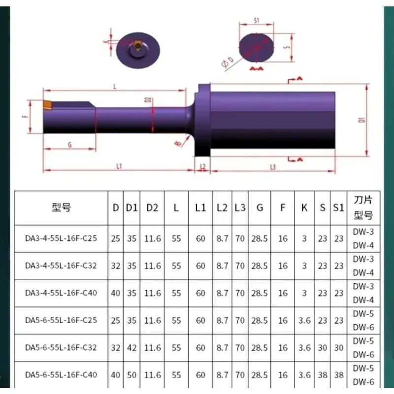 1 قطعة Keyway Broaching القاطع كربيد إدراج شفرة DW سلسلة لآلة CNC #5