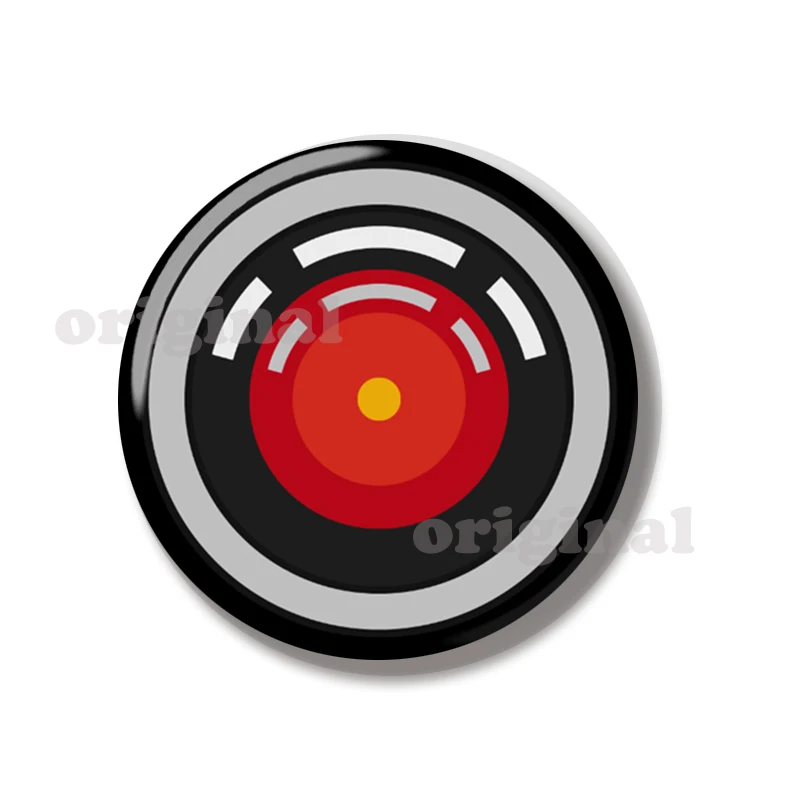 44MM HAL 9000 Sorry Dave Space Odyssey Pin Soft Button Pin Jewelry Creative Badge Cartoon Brooch Lapel Pin Bag Hat Decoration