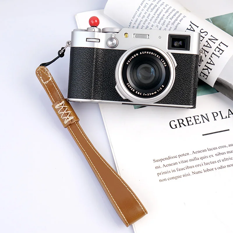 Cameraband Polsband Handriem Voor Slr Dslr Camera Sony Canon Fuji Fujifilm Pentax Panasonic Ccd Vlog Cam Leren Band Fit
