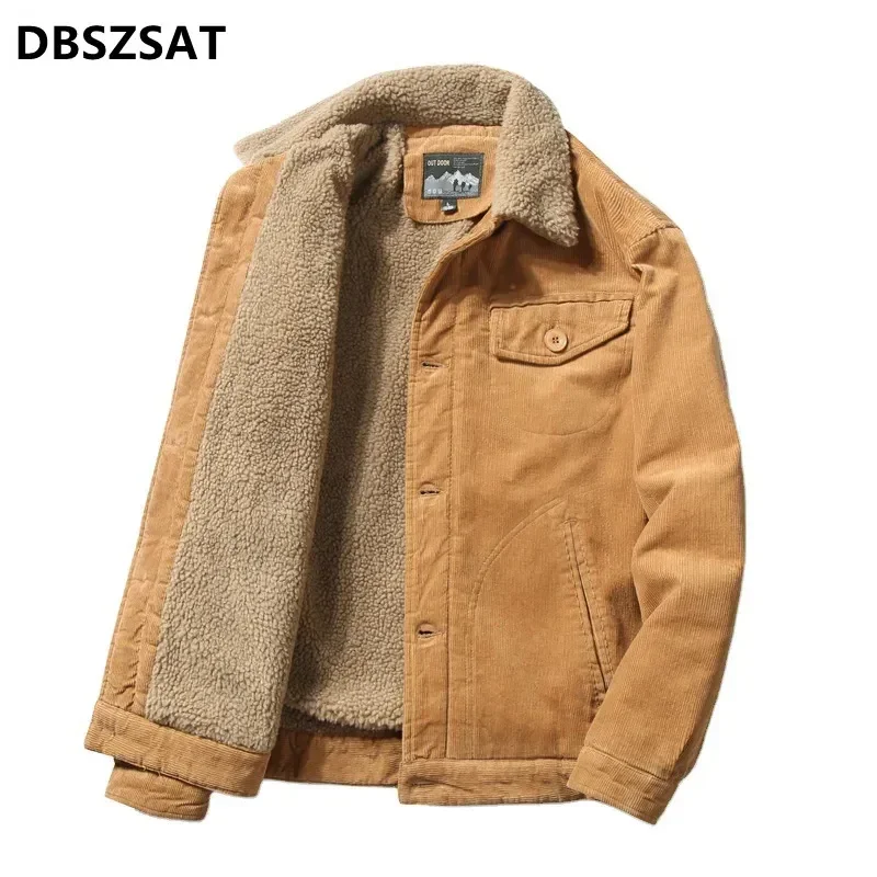 

New Fashion Men Corduroy Winter Coats Slim Warm Parkas Down Jackets Casual Jaquetas Male Thicker Outwear Winer Jackets Size 6XL
