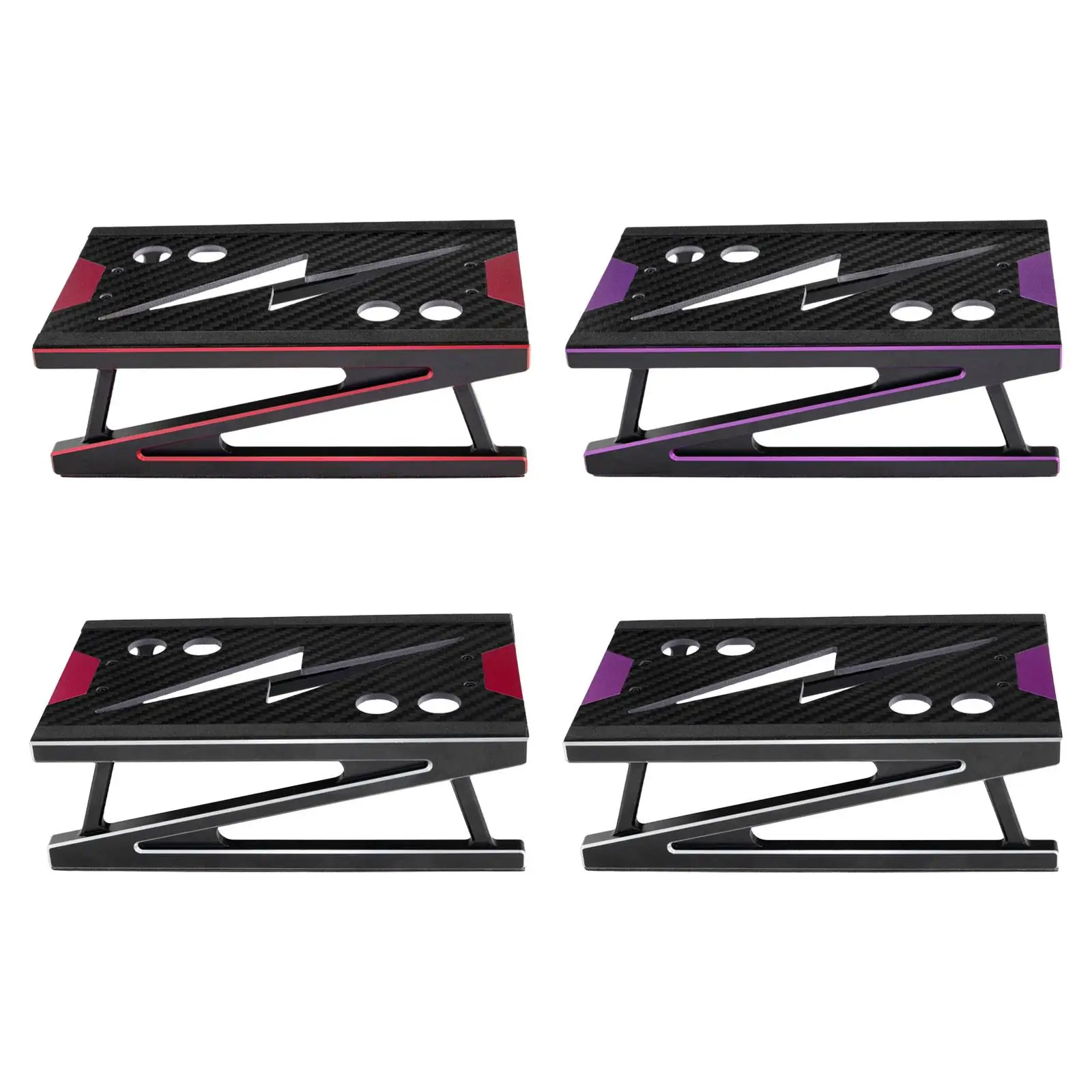 Aluminum Car Work Stand Aluminum Repair 1/8 1/10 Scale Car Model Stand Repair Work, for Trucks Cars