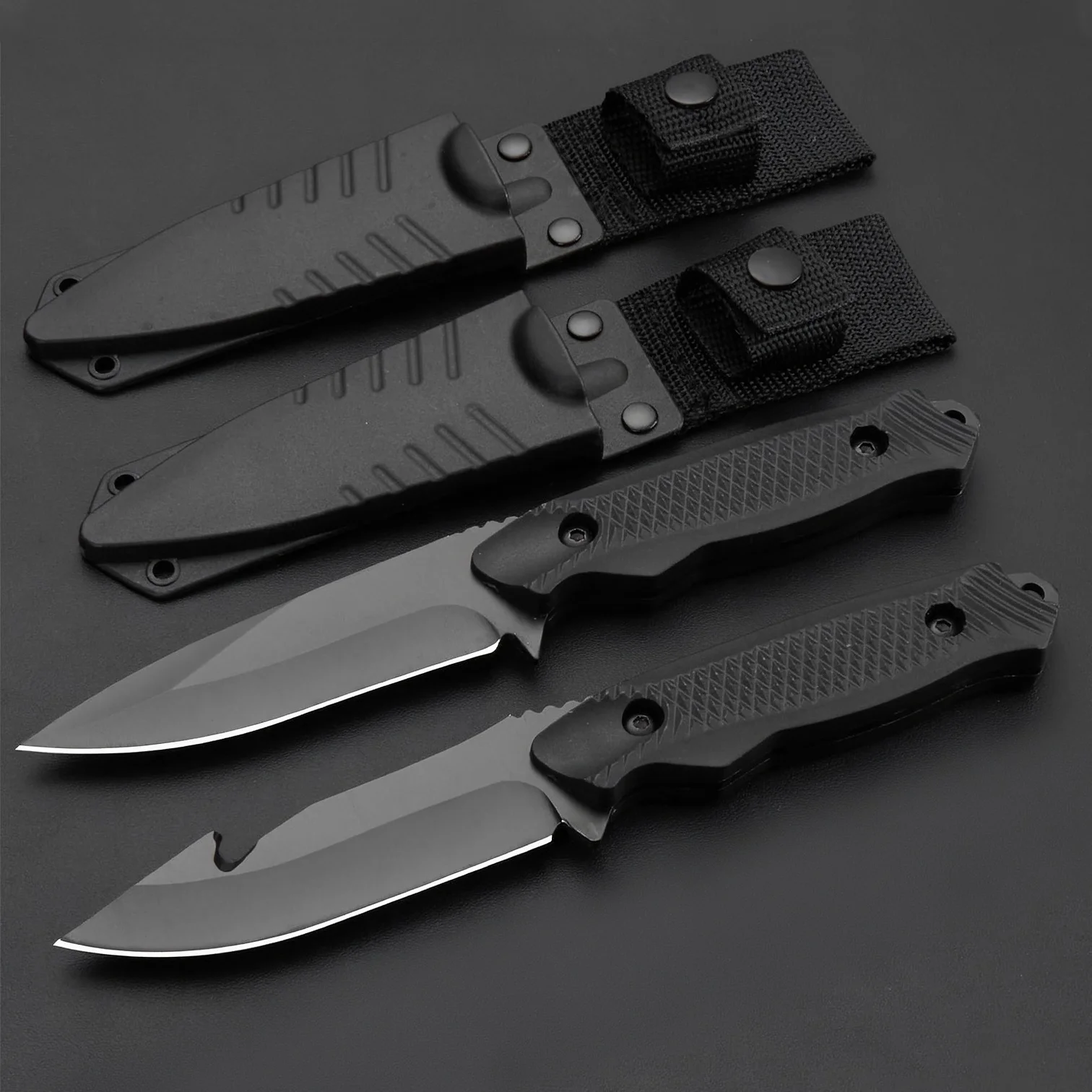 1PC outdoor camping fixed blade knife. High hardness, durable and portable. Ideal for camping, hiking and fishing.