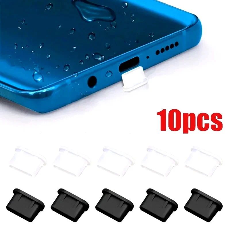Type-C Silicone Dust Plugs Phone USB Charging Port Protector Cover Type C Anti-dust Cap for Samsung Xiaomi Huawei