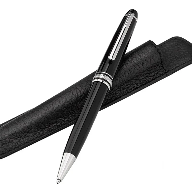 Classic Meisters 163 Black Resin MB Ballpoint Pen Platinum Business Novel Writing Rollerball Fountain Pens with Serial Number