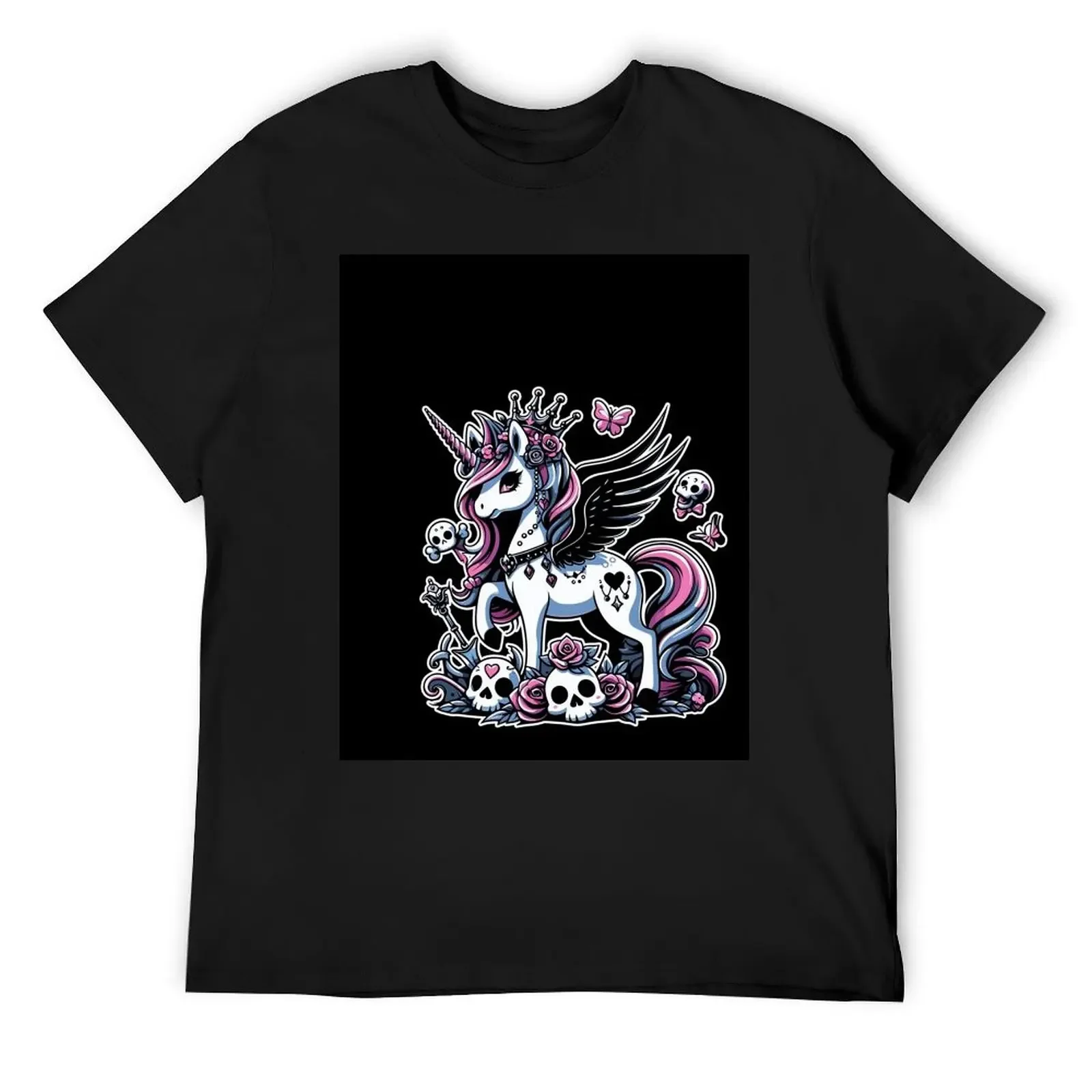 

Unstable Gothic Unicorn T-Shirt korean fashion baggy shirts mens big and tall t shirts