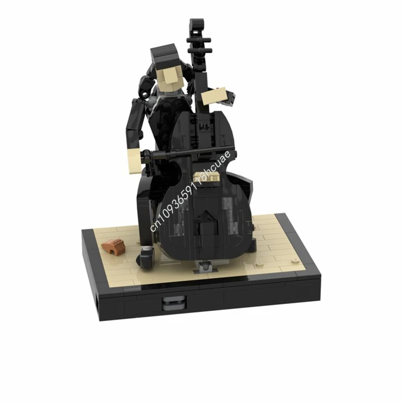 

361 шт. MOC Среда Аддамс с виолончели, строительные блоки, рождественский уникальный подарок «сделай сам», предназначенный для детей, творческий подарок на день рождения и подарок