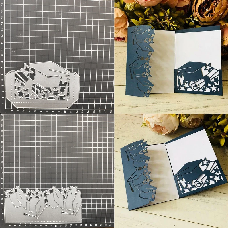 

Metal Cutting Dies Graduation Hat Scrapbooking Craft Die Cut DIY Album Card Making Home Party Decoration