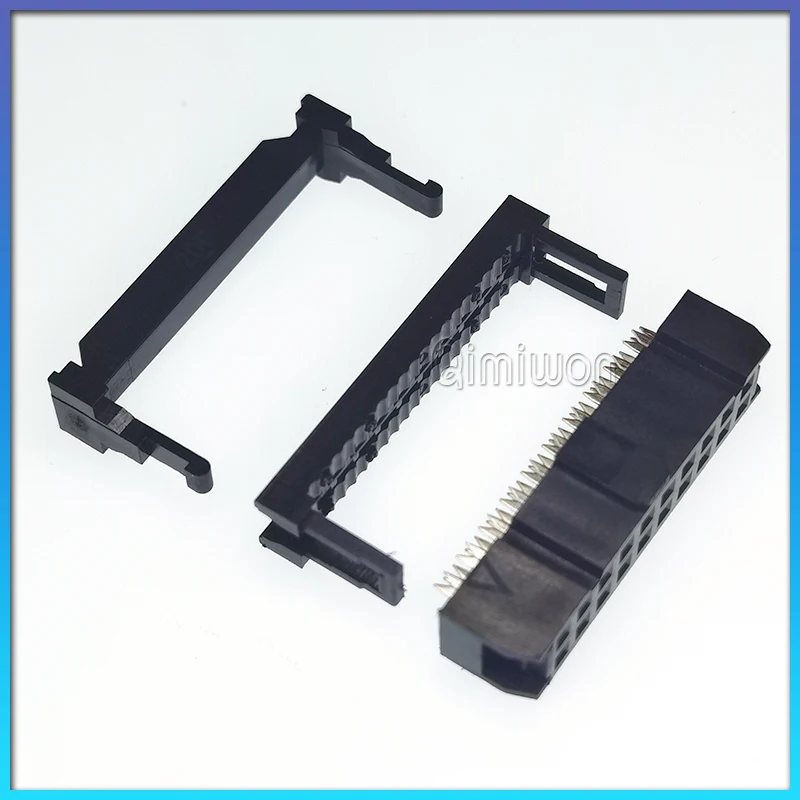 10PCS/Lot FC 6/8/10/12/14/16/18/20/30/40/50 Pins Female Header IDC Socket Connector 2.54mm Pitch For Ribbon Cable Connector